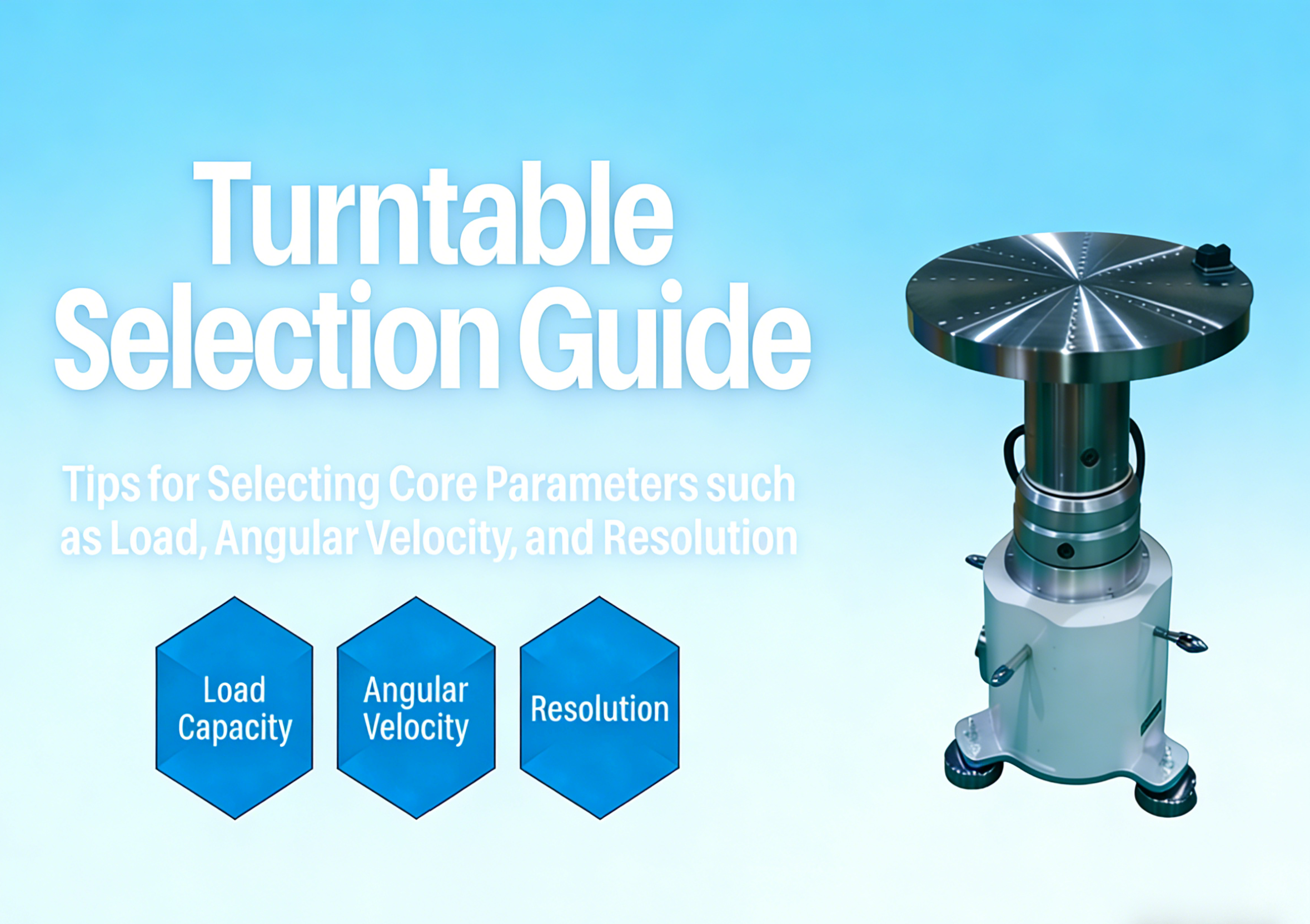 Latest company blogs about Turntable Selection Guide: Tips for Selecting Core Parameters such as Load, Angular Velocity, and Resolution